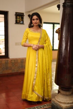 Sunehri – Yellow Anarkali